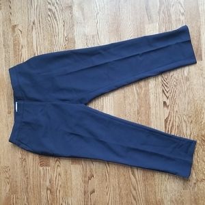(12) H&M Navy Blue Cropped Professional Trouser Ankle Pants Office